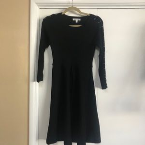 Black midi dress